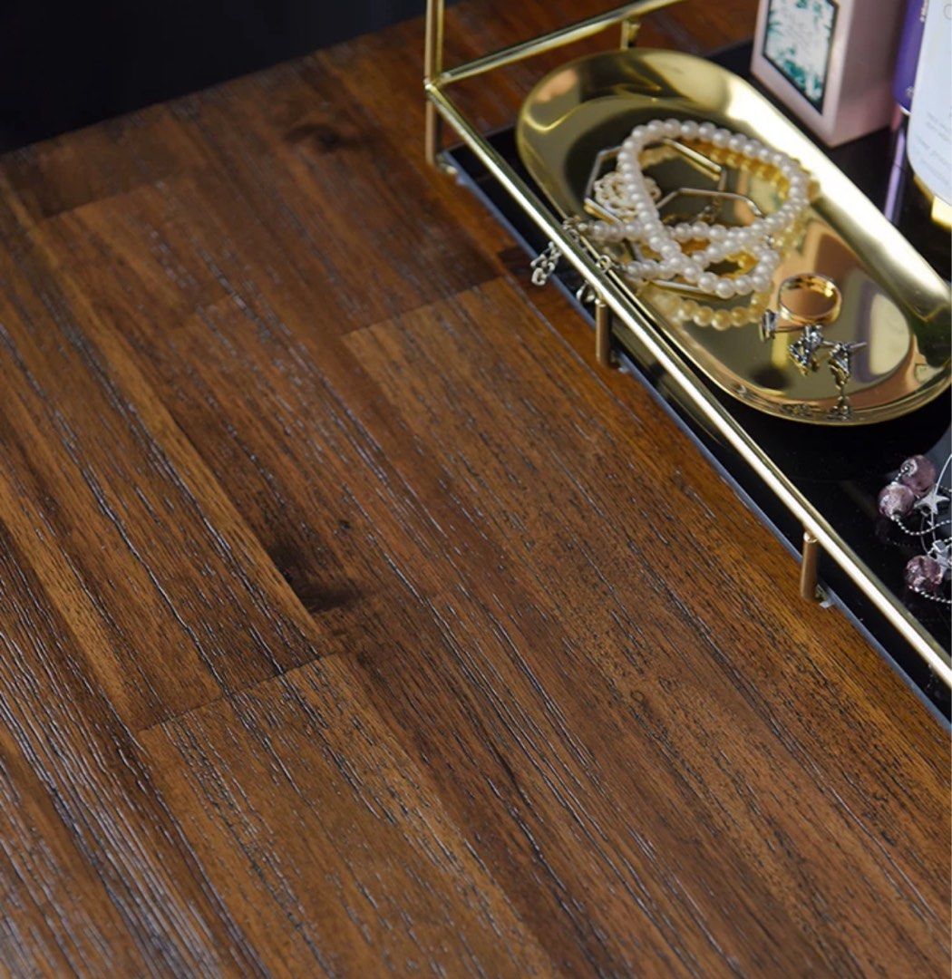 CROTIA Modern Herringbone Vanity Table