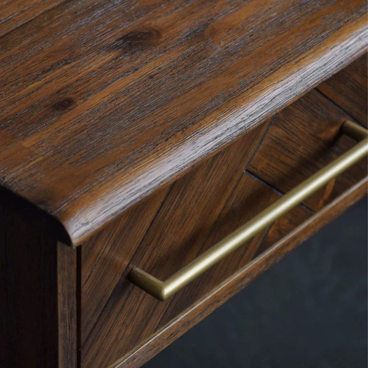 CROTIA Modern Herringbone Vanity Table