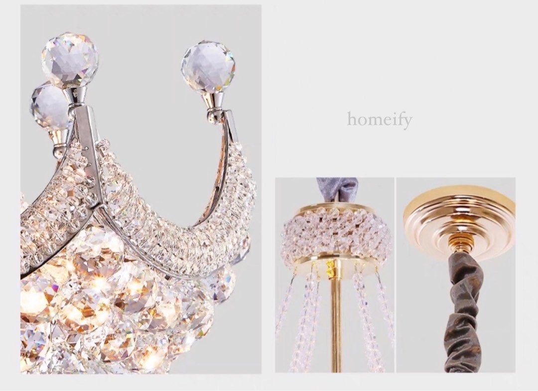 DAIMON Modern Crystal Chandelier