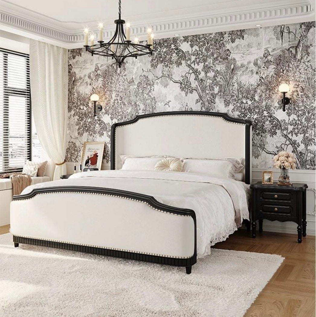 DANIA Modern French Leather Bedframe