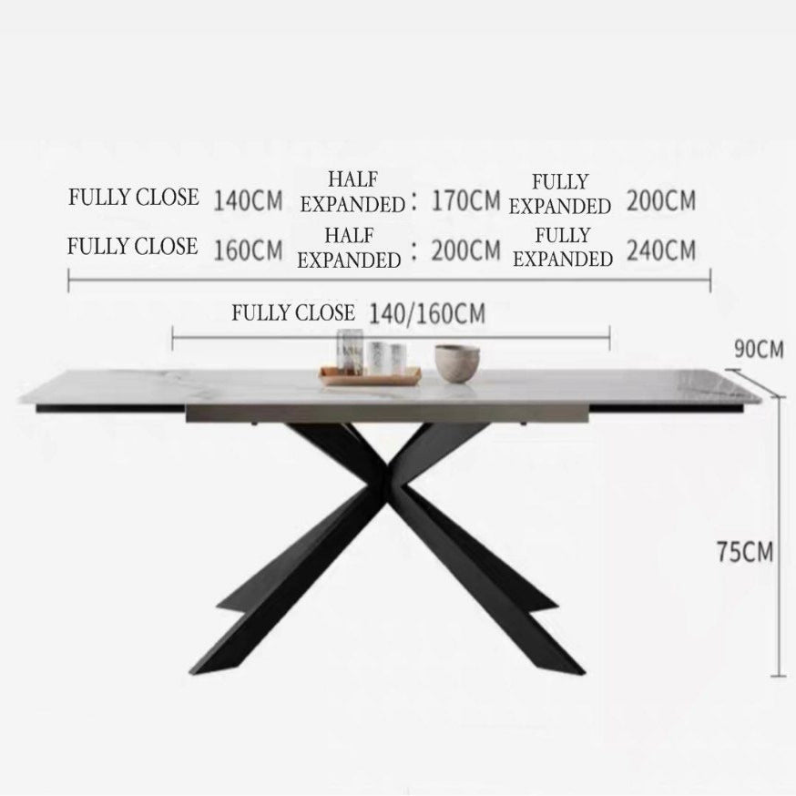 KRASNIQI Modern Extendable Dining Table