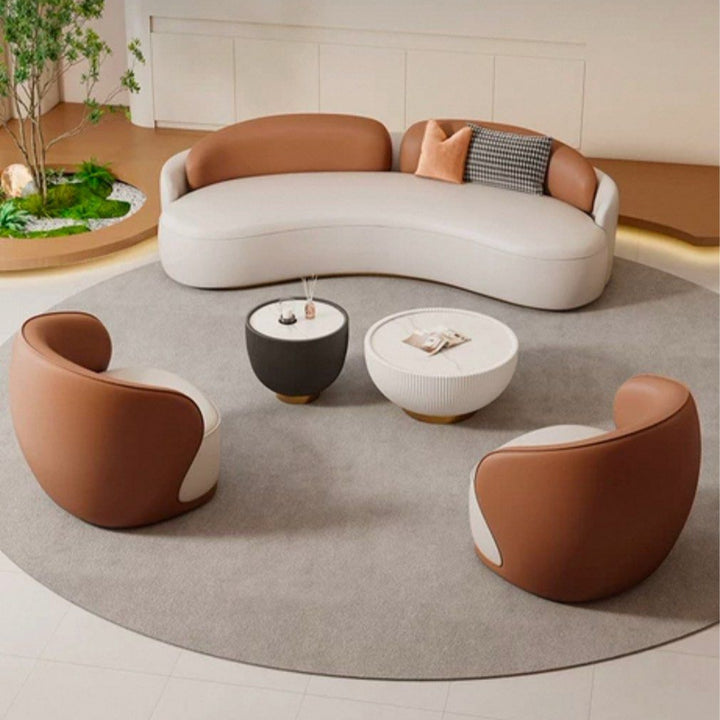 DAUNE Modern Leather Sofa