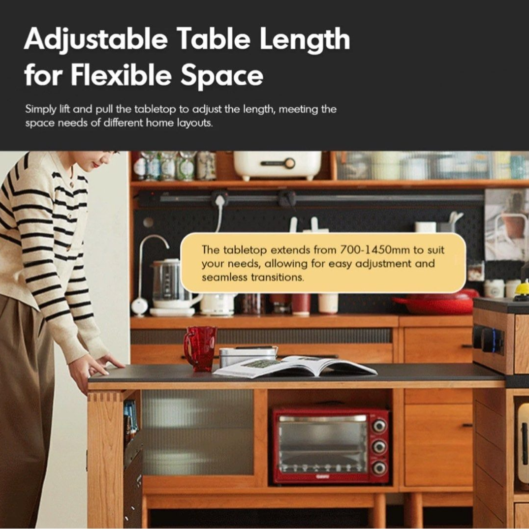 SULLIVAN Extendable Sintered Stone Island Dining Table