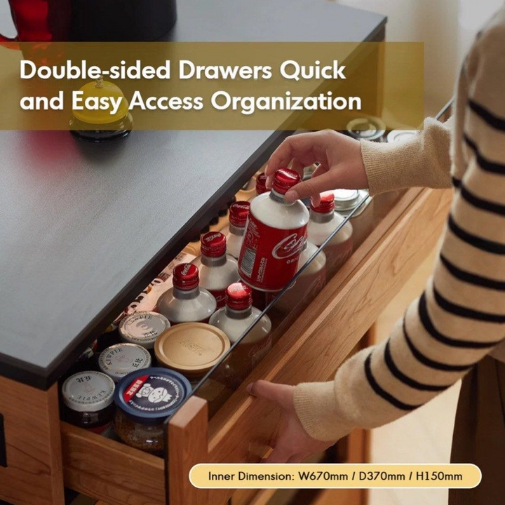 SULLIVAN Extendable Sintered Stone Island Dining Table