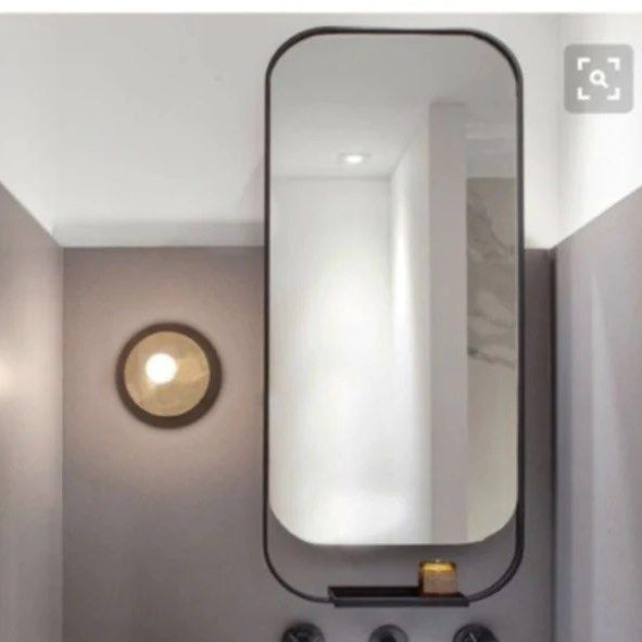 DAYTEN Bathroom Wall Mirror Shelf