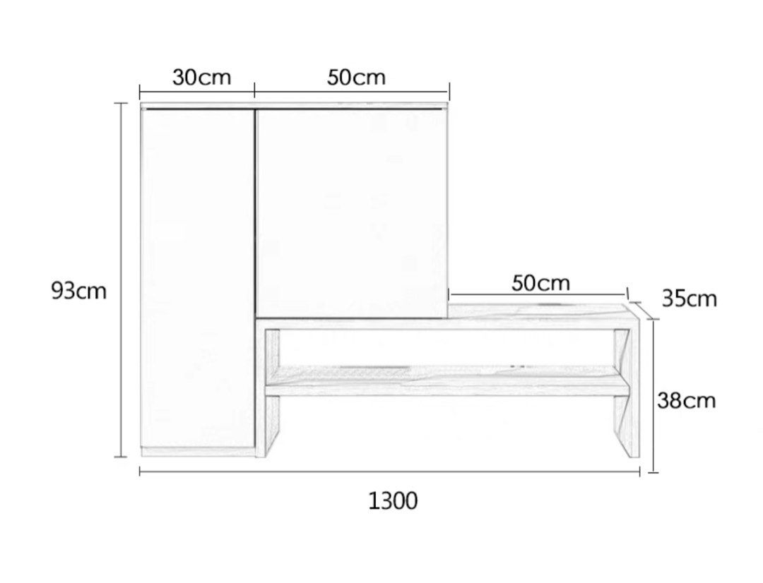 DEA Modern Shoe Cabinet Bench