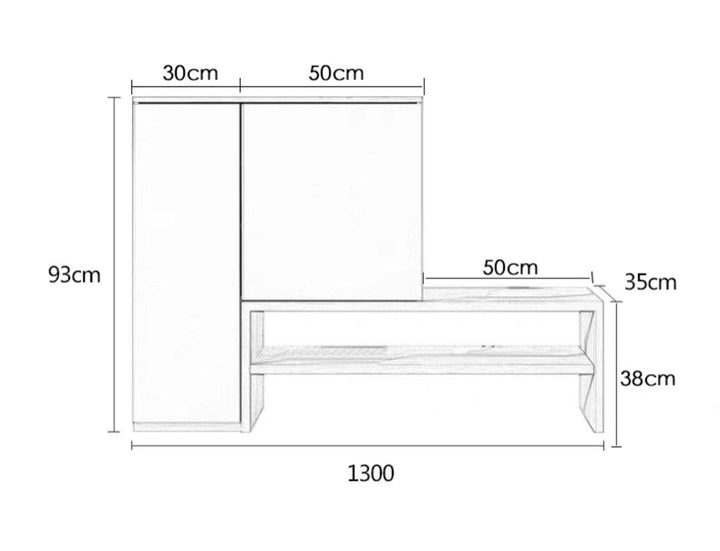 DEA Modern Shoe Cabinet Bench