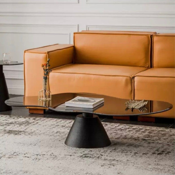 VASILE Modern Glass Coffee Table