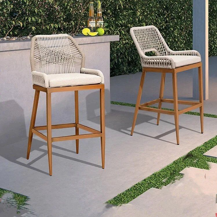 CINATI Outdoor Bar Stool with Cushion