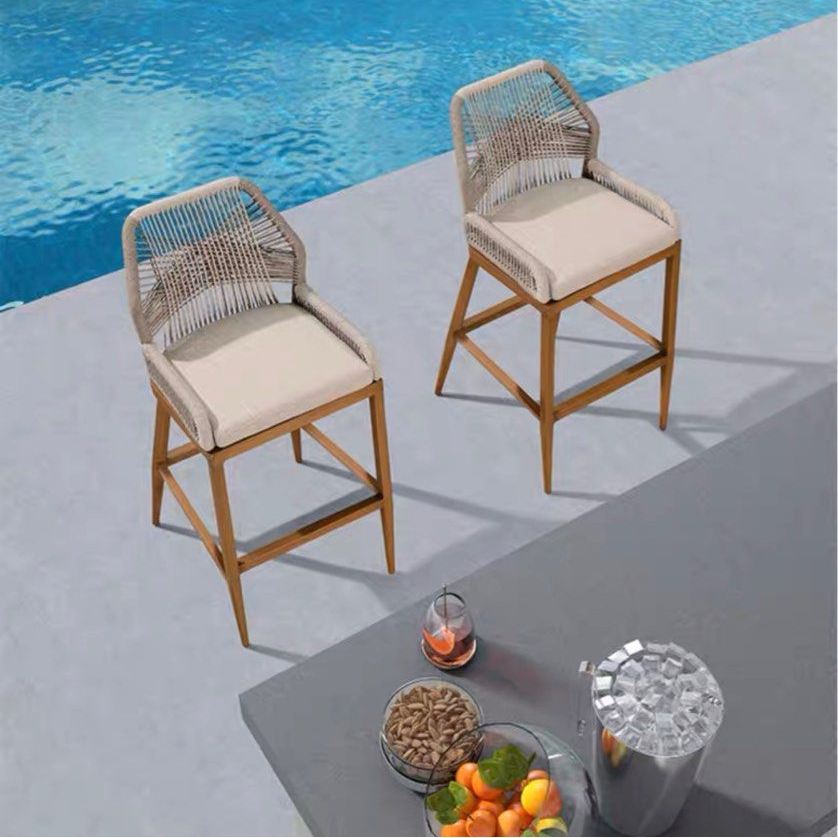 CINATI Outdoor Bar Stool with Cushion