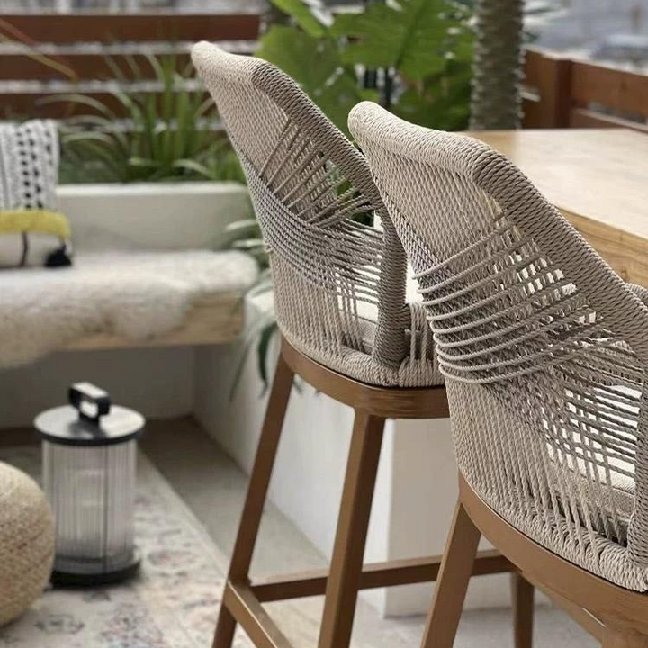 CINATI Outdoor Bar Stool with Cushion