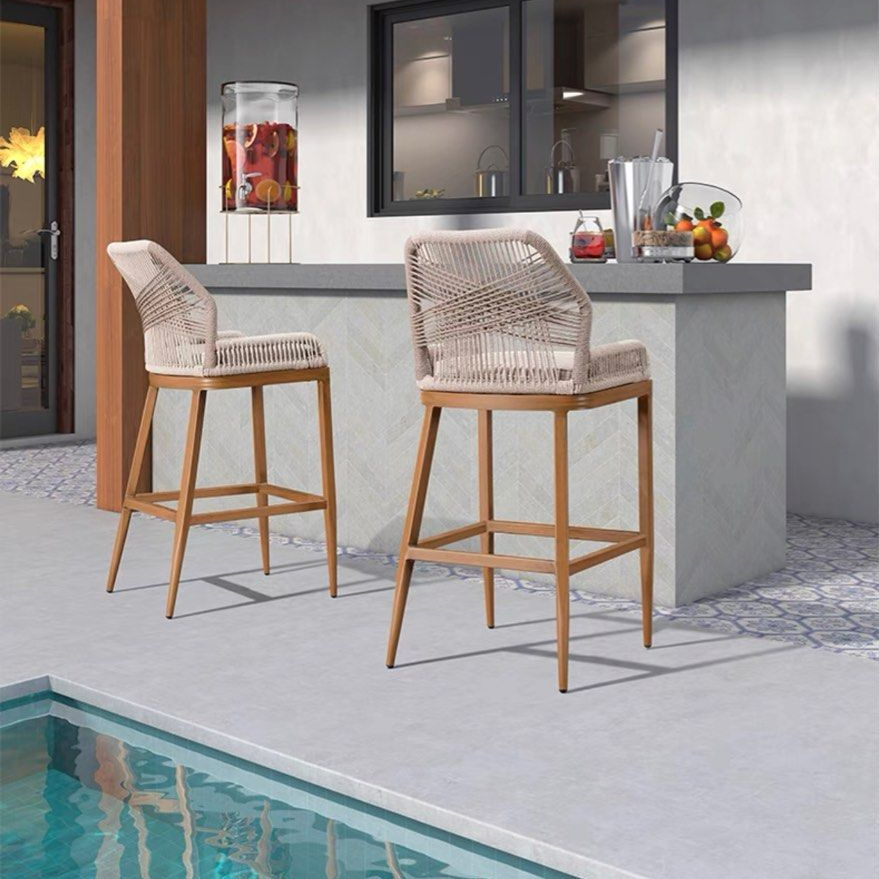 CINATI Outdoor Bar Stool with Cushion