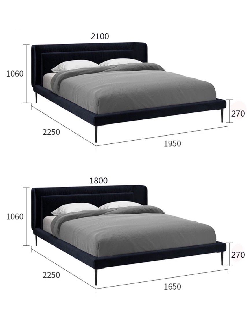 DEGOL Luxury Velvet Bedframe