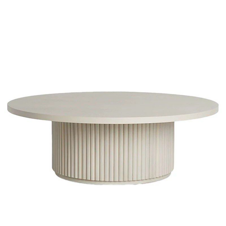 COLATTE Modern Solid Wood Round Coffee Table