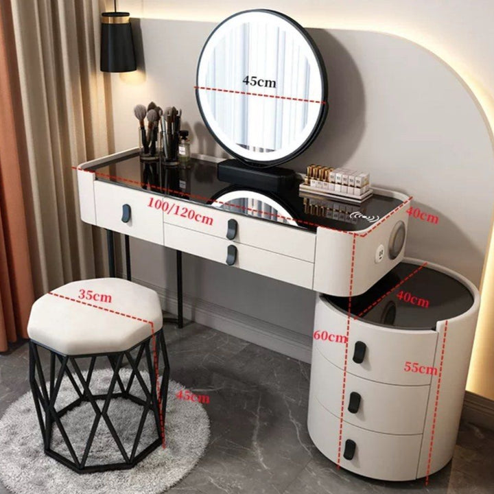 DELI Modern Vanity Table Set