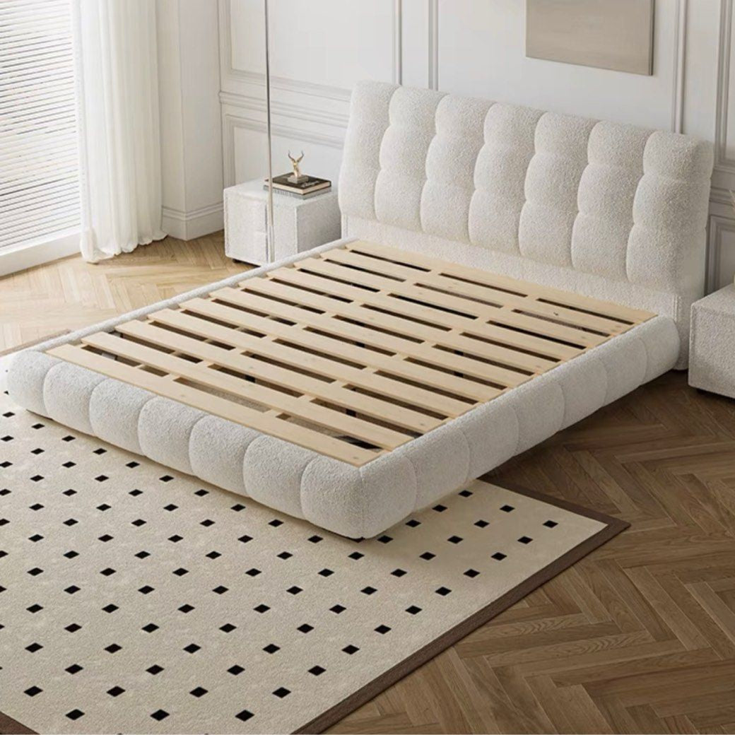 DELINE Modern Boucle Bedframe