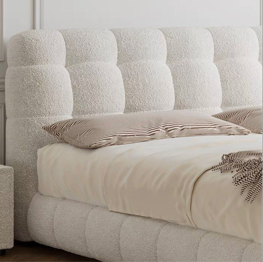 DELINE Modern Boucle Bedframe