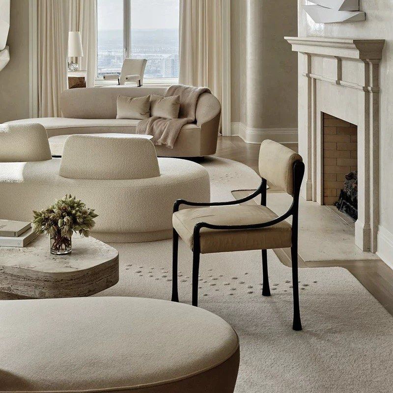 TODD Modern Solid Wood Armchair