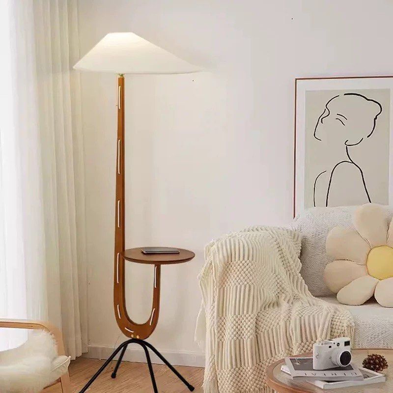 DERANO Modern Floor Lamp Side Table