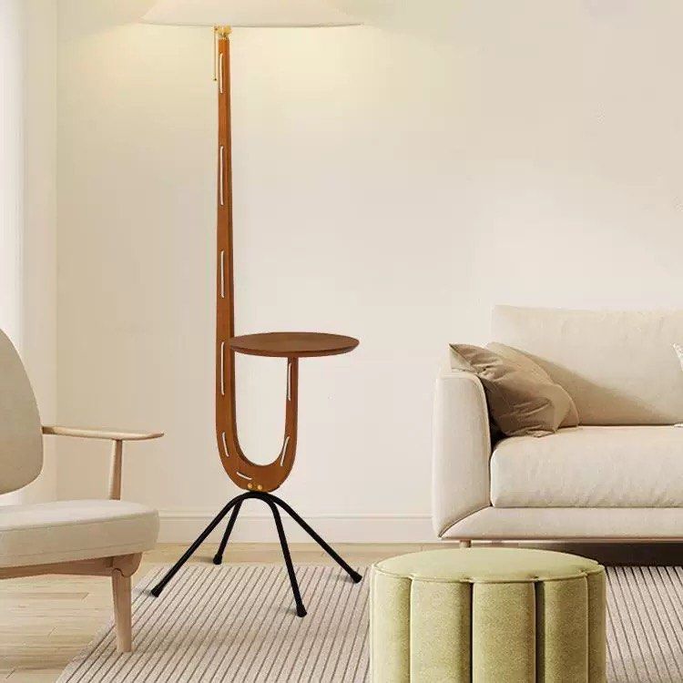 DERANO Modern Floor Lamp Side Table