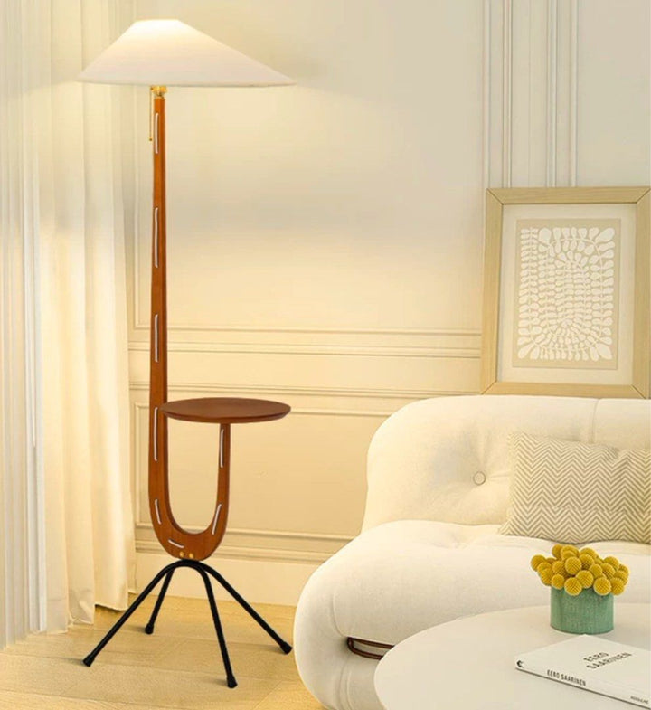 DERANO Modern Floor Lamp Side Table