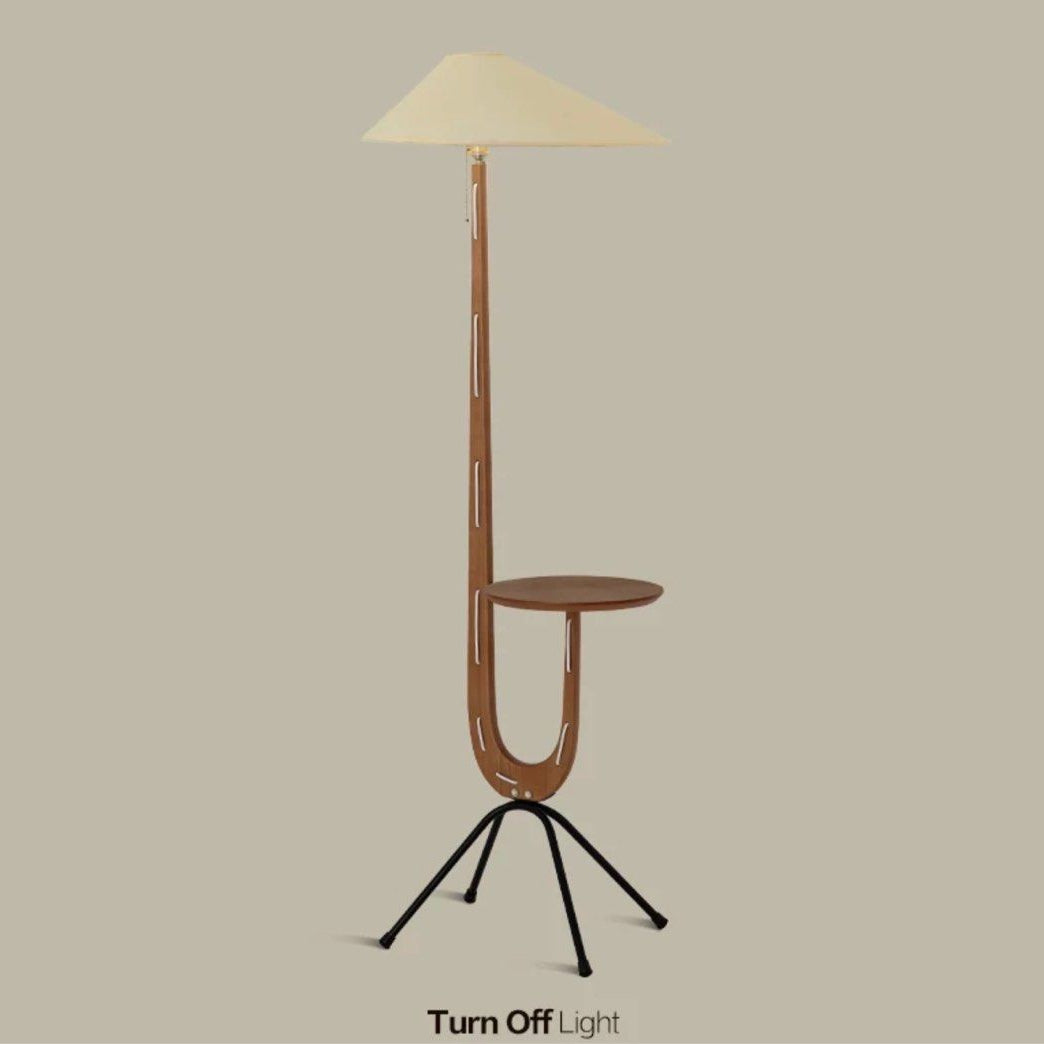 DERANO Modern Floor Lamp Side Table