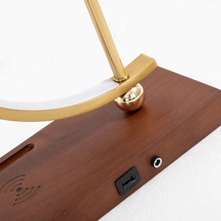 DEURE Modern Clock Table Lamp