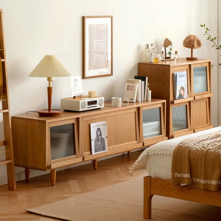 SIVAR Solid Wood TV Stand