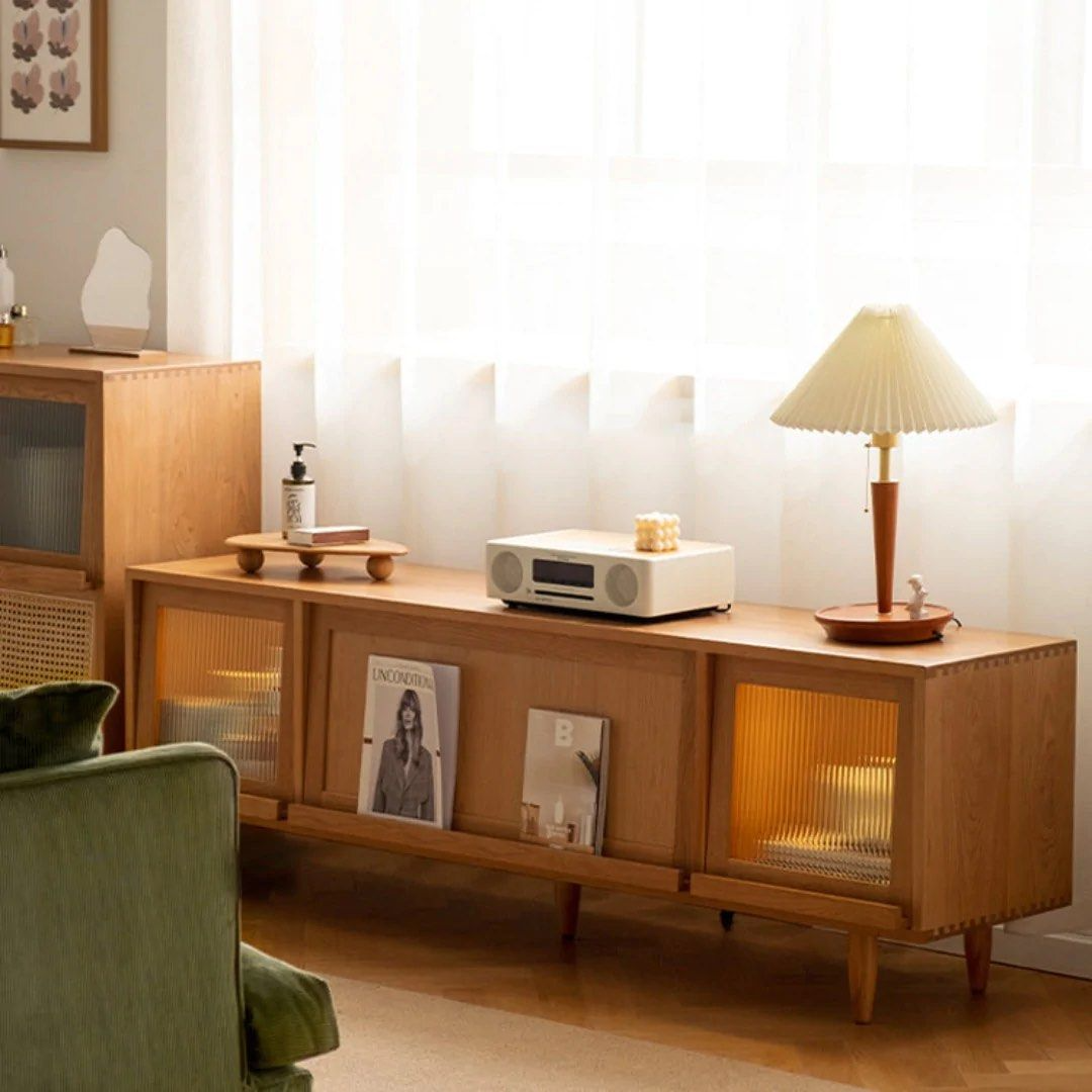 SIVAR Solid Wood TV Stand