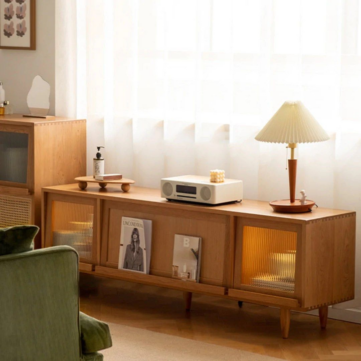 SIVAR Solid Wood TV Stand