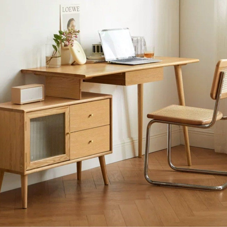 PIERRE Japandi Solid Wood Study Desk – Radical Homes