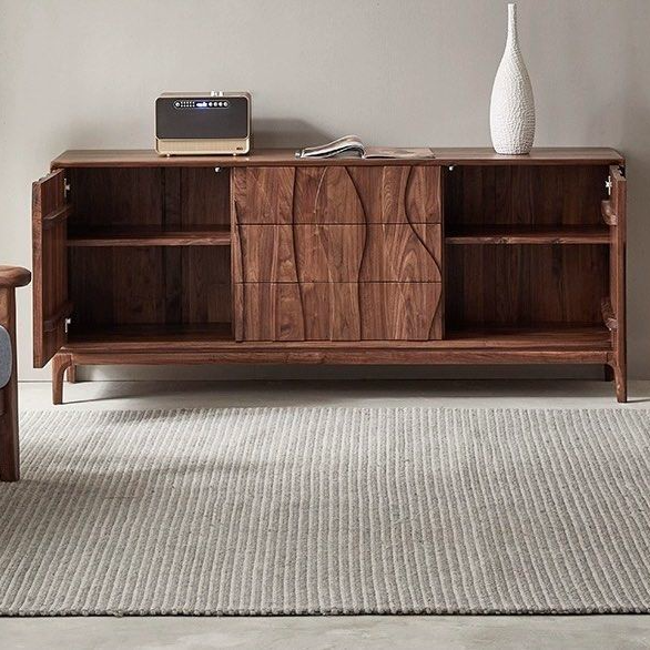 CORESI Black Walnut Wood Sideboard