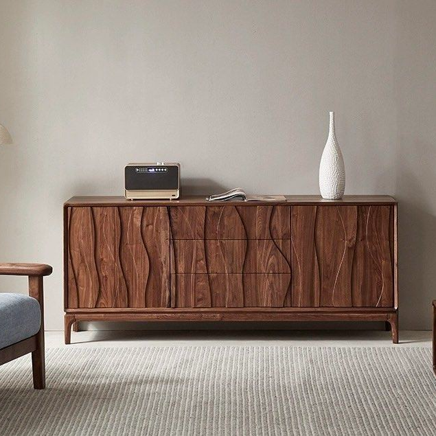 CORESI Black Walnut Wood Sideboard