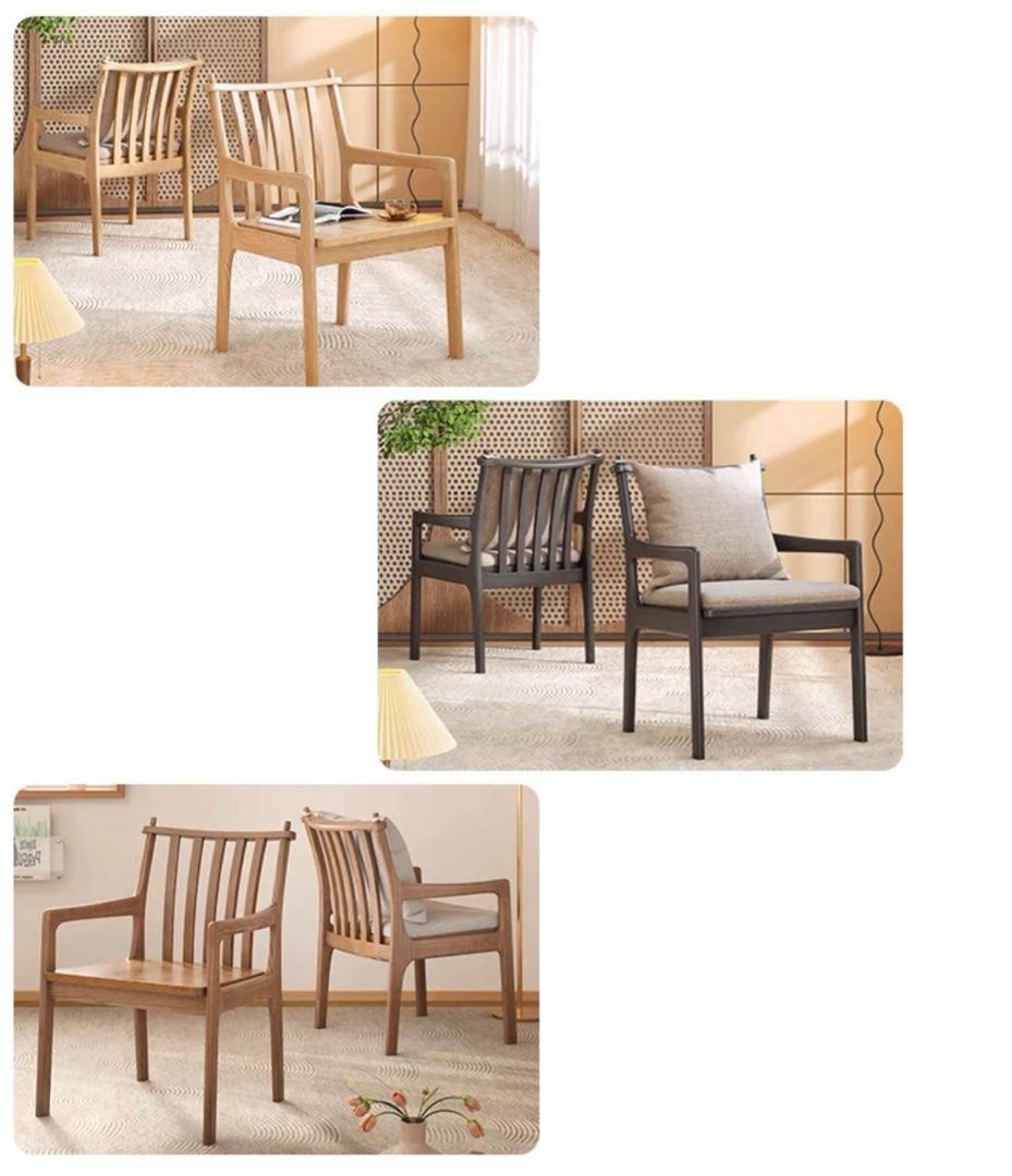 BETTY Rustic Solid Wood Dining Chair
