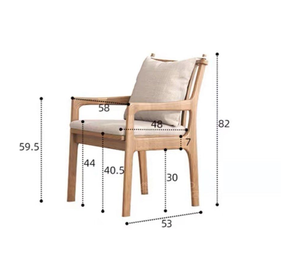 BETTY Rustic Solid Wood Dining Chair