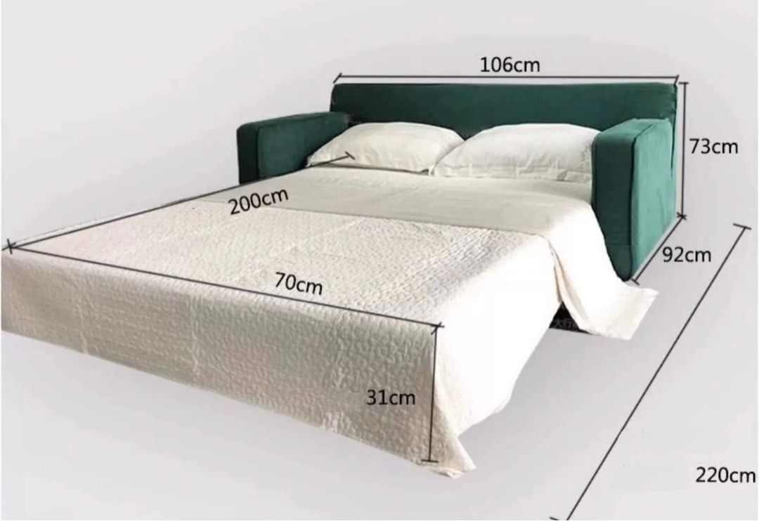 CORVELLI Foldable Sofa Bed with Mattress
