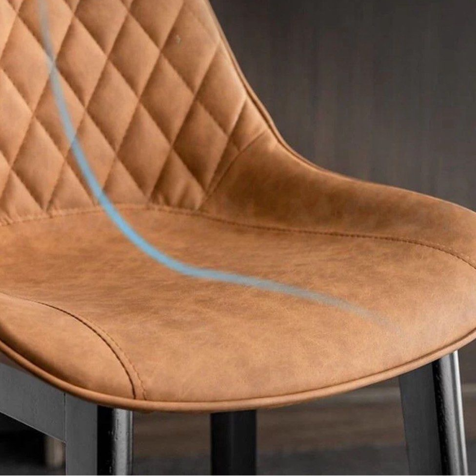 SOUNE Modern Leather Bar Stool