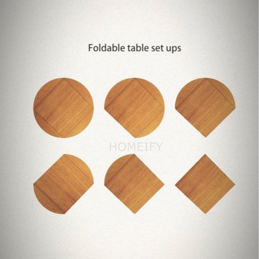 SUTTON Wood Foldable Round Table