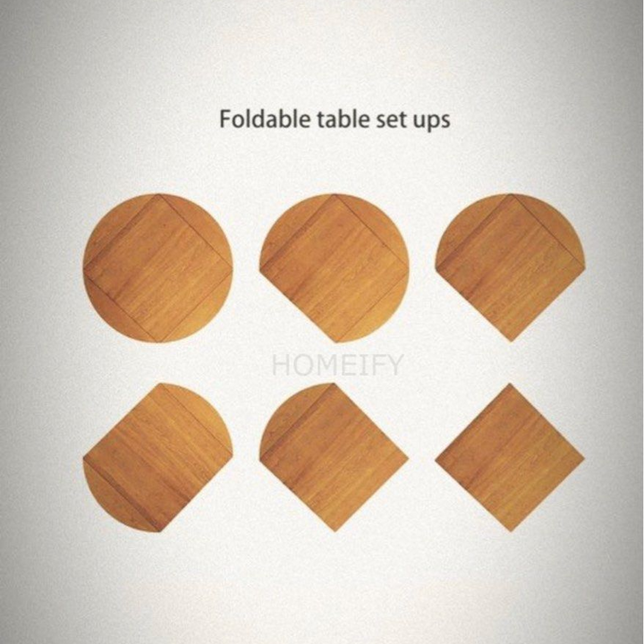 SUTTON Wood Foldable Round Table