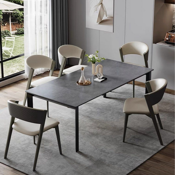 LEONARD Modern Extendable Sintered Stone Dining Table