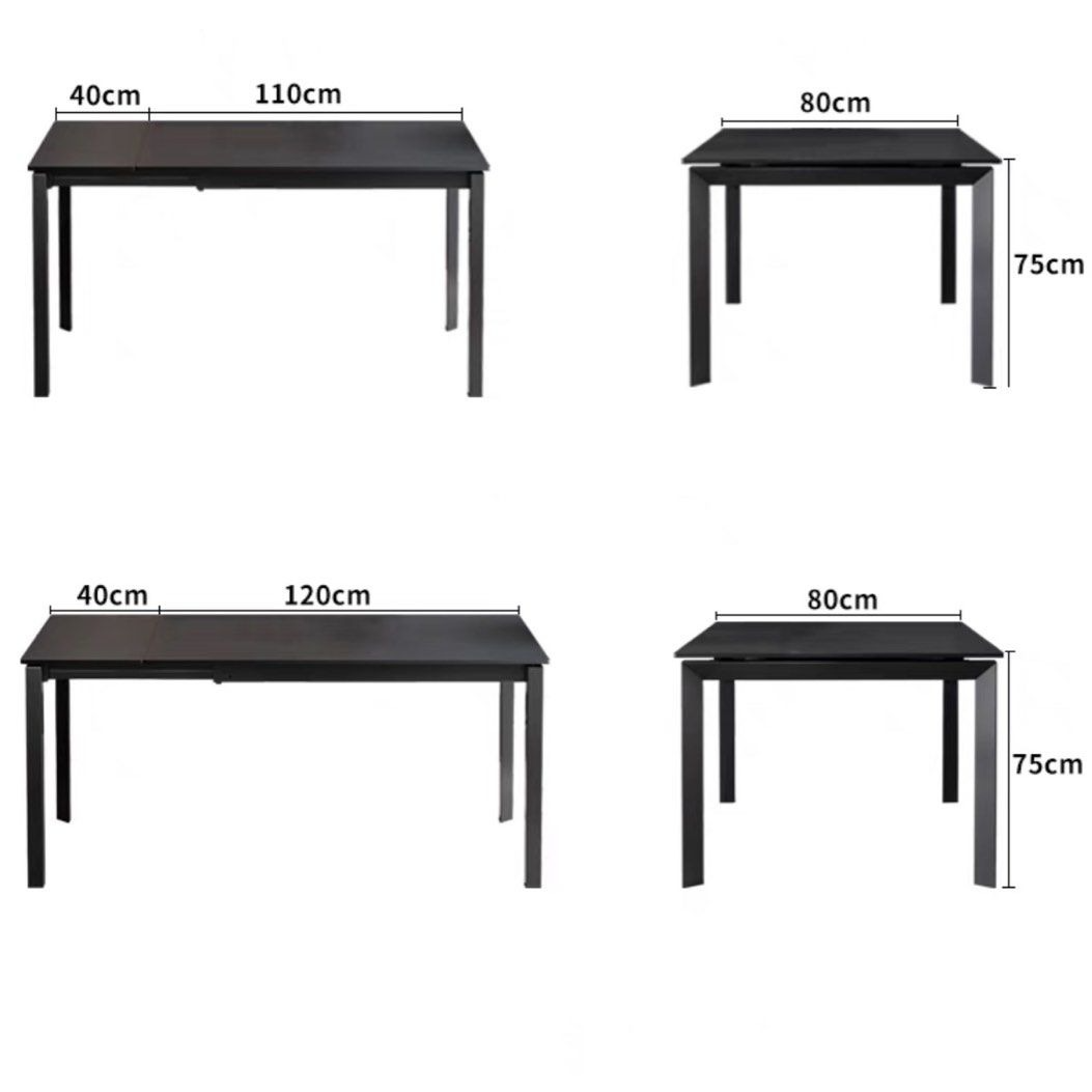LEONARD Modern Extendable Sintered Stone Dining Table