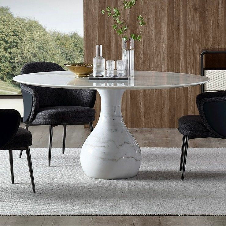DELILAH Modern Marble Round Dining Table