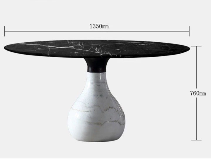 DELILAH Modern Marble Round Dining Table