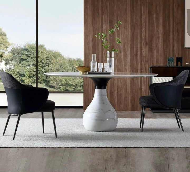 DELILAH Modern Marble Round Dining Table