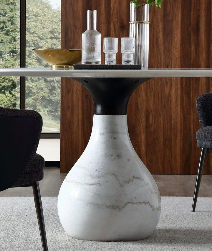 DELILAH Modern Marble Round Dining Table