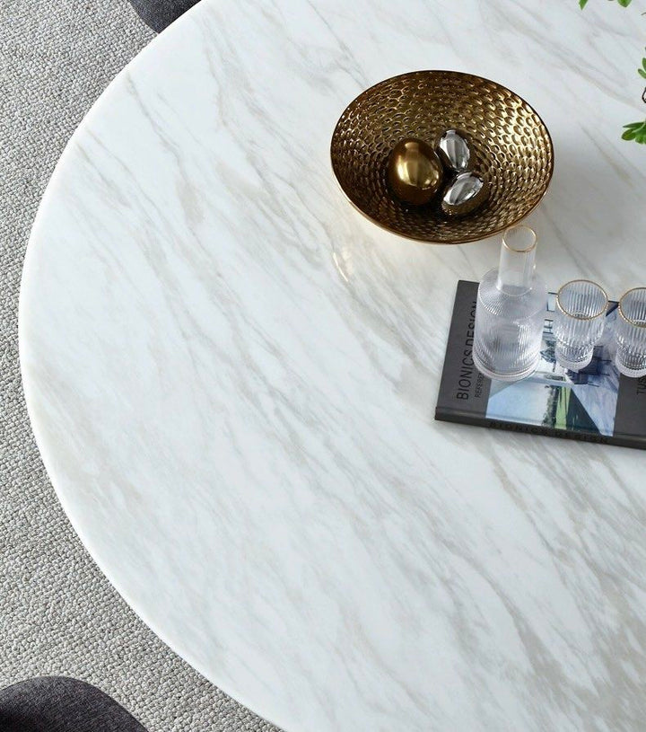 DELILAH Modern Marble Round Dining Table