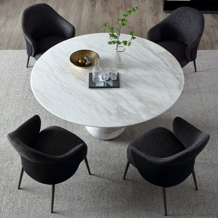 DELILAH Modern Marble Round Dining Table