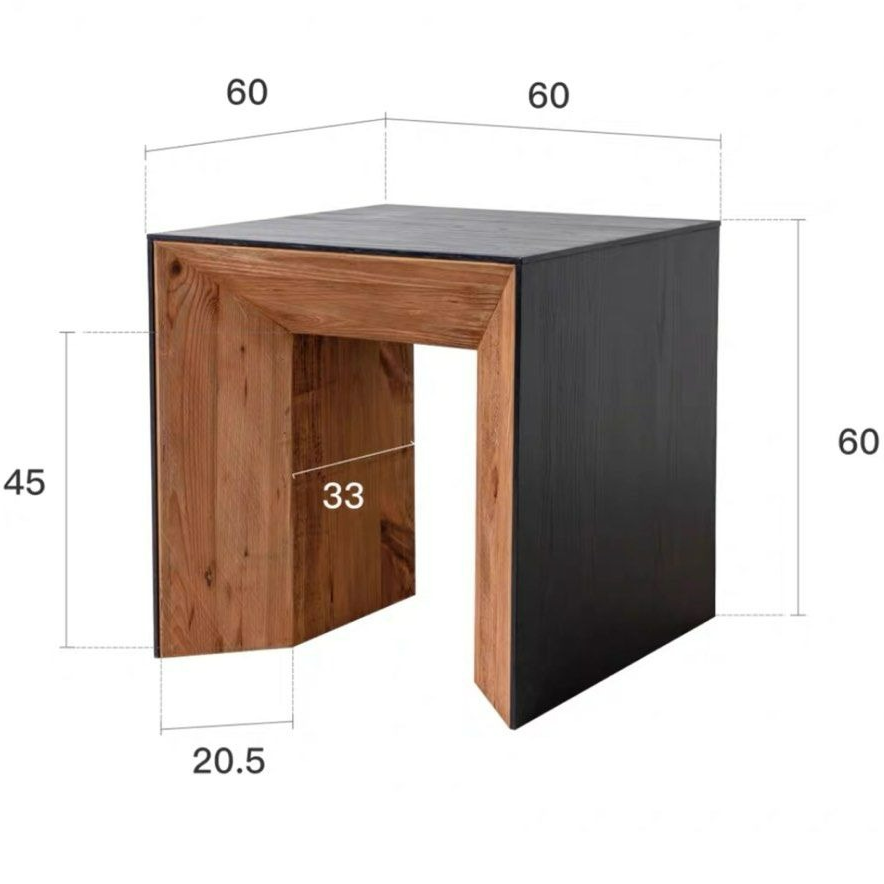 BRONSO Modern Solid Wood Side Table