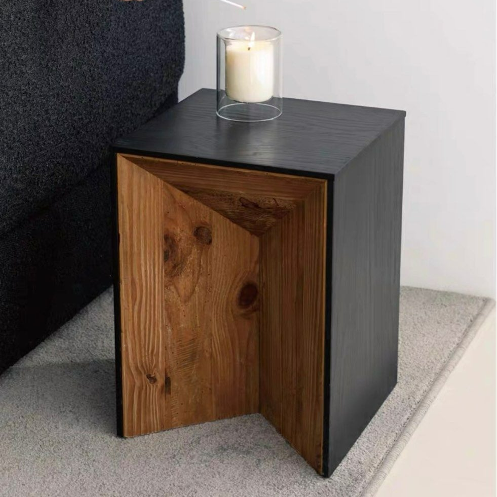 BRONSO Modern Solid Wood Side Table