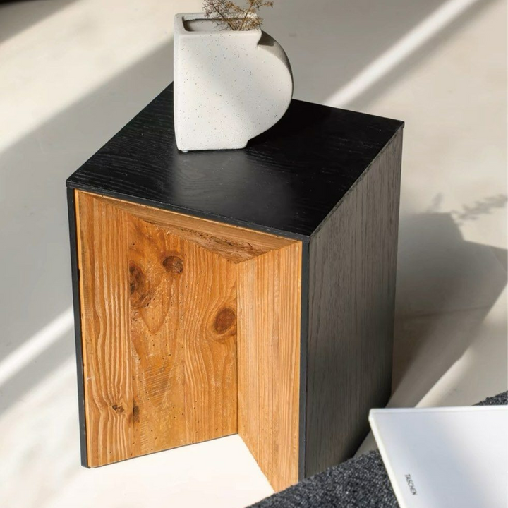 BRONSO Modern Solid Wood Side Table